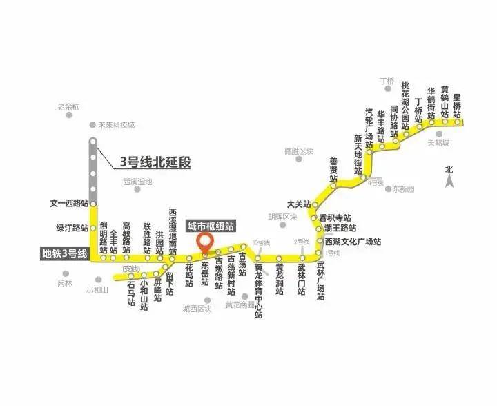 地铁3号线最新线路图，城市新动脉连接线