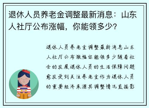 养老金调整最新动态，改革进展与未来趋势展望